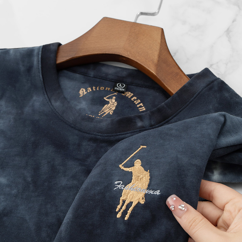 Men's High Quality Cotton Blend for Polo Shirt Solid Color Summer T-Shirt Breathable Plus Size XL Light Print Embroidered Jersey - Image 3