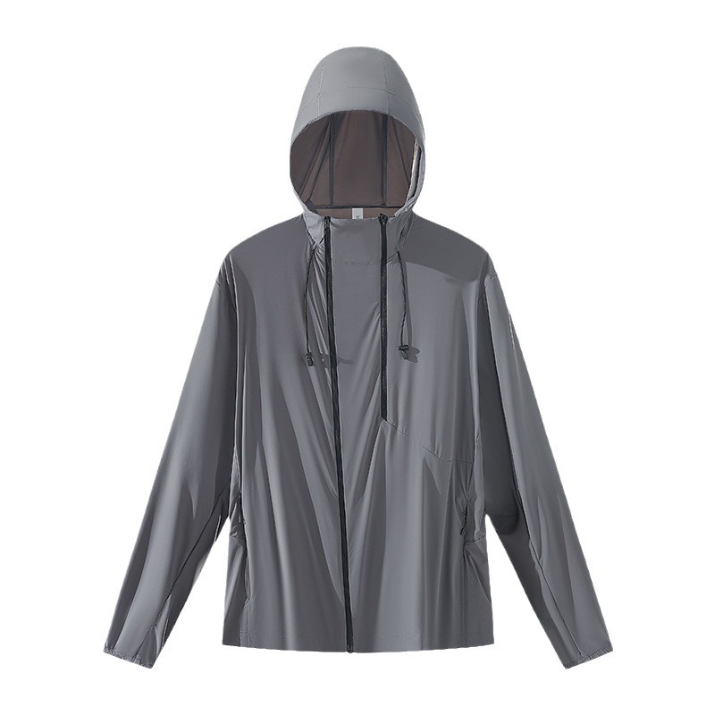 Men's Original Yarn Outdoor Mountain Sun Protection Jacket High Elasticity Breathable Hooded Anti-UV Light Casual Coated - Image 5