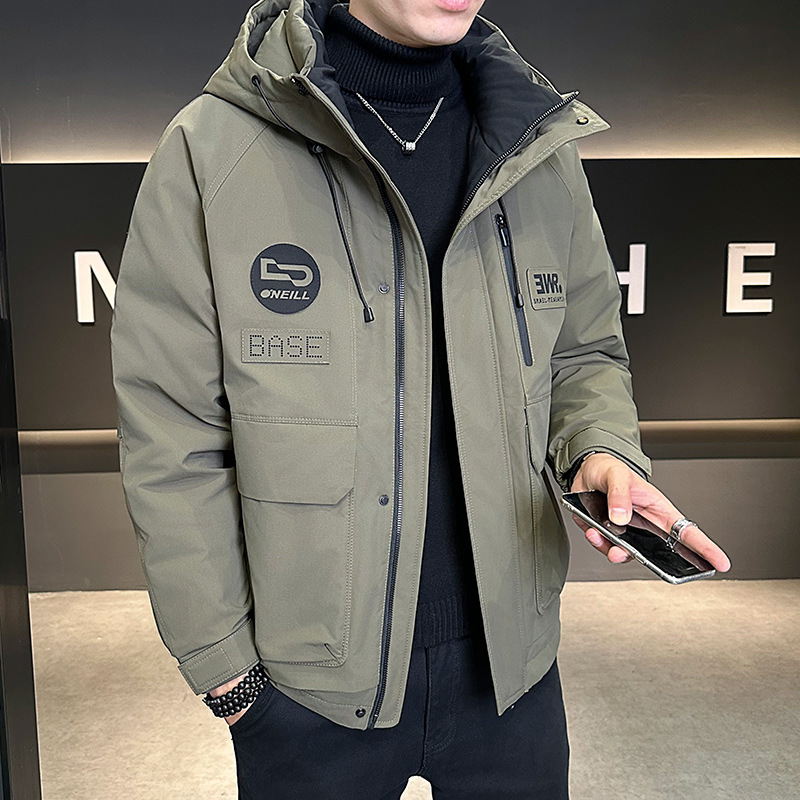 Men's High Quality Hooded Winter Jacket Cross-Border Fashionable Brand Stand Outdoor Sports Casual Zipper New Arrival Mountain - Image 4