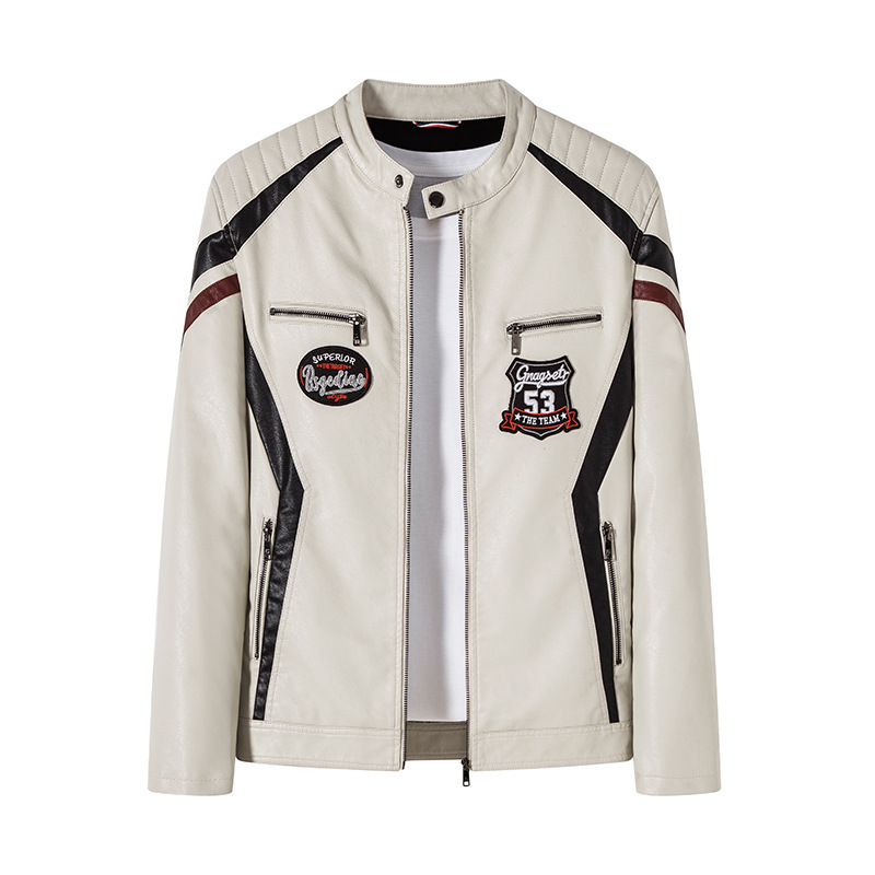 2025 Men's Winter Jacket High Quality Leather XL Plus Size Coat Crocheted Weave Regular Sleeve Bomber for Running Casual Long - Image 5