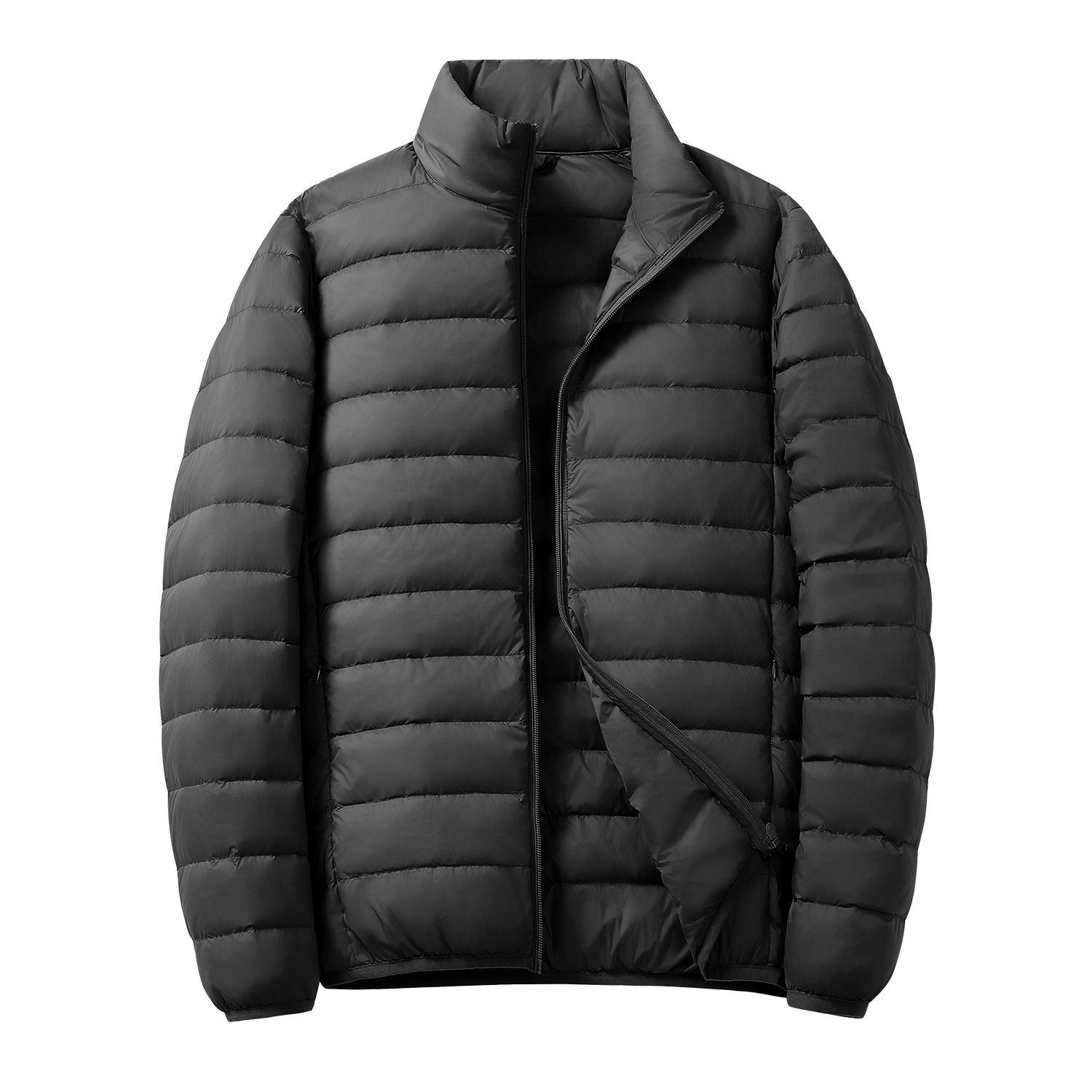 Guangzhou Men's Winter Outdoor Jacket Breathable down Puffer with Zipper Closure Solid Stand Collar Adult Size - Image 6
