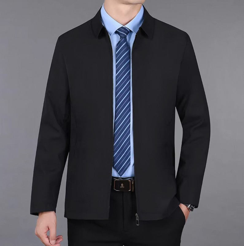 Windbreaker Winter Coat Softshell Jacket Dropshipping Spring/Summer Casual Style V-Neck Men's Business Jacket - Image 2