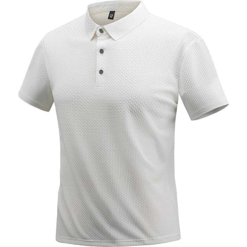 2025 Summer Cross-Border XL Men's Short Sleeve Shirt New Business Casual Polo Collar Dress Formal Dad - Image 5