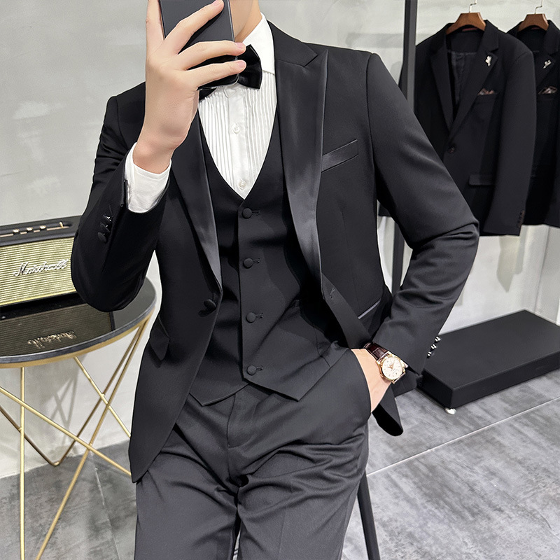 High Quality Men's XL Cotton Sweat Suits with Zipper Fly Lapel Pins & Single Breasted Closures for Wedding & Business - Image 4