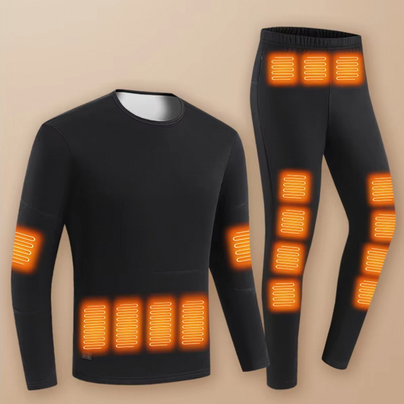 Women's and Men's Casual Winter Thermal Wear Set Breathable and Warm YARN DYED Woven Standard Wholesale Heating Underwear - Image 2