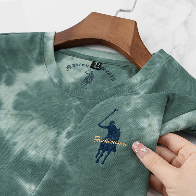 Men's High Quality Cotton Blend for Polo Shirt Solid Color Summer T-Shirt Breathable Plus Size XL Light Print Embroidered Jersey - Image 2