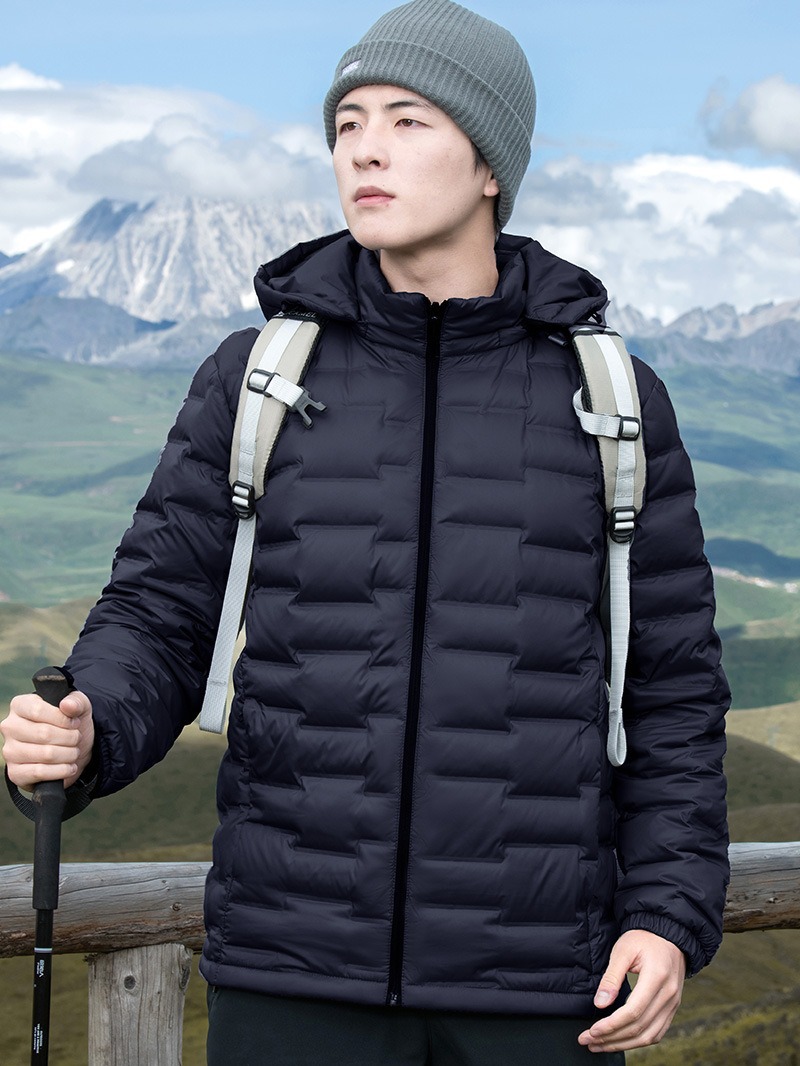 Women's Lightweight Graphene 24 New PC Material Hooded Trench Cold-Proof Warm Winter Sports Jacket Men's down Outerwear - Image 2