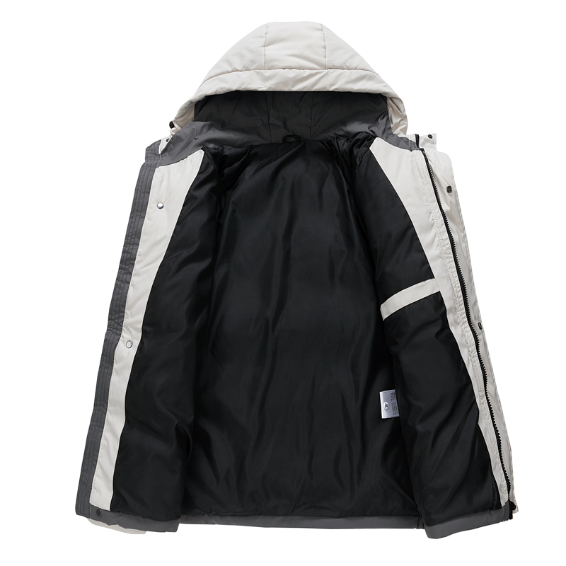 San Francisco 49ers Hooded Jacket Men Red Duck Canvas Work Coat Zipper Closure Casual Style Cotton Filling Sport Blazer Inspired - Image 4