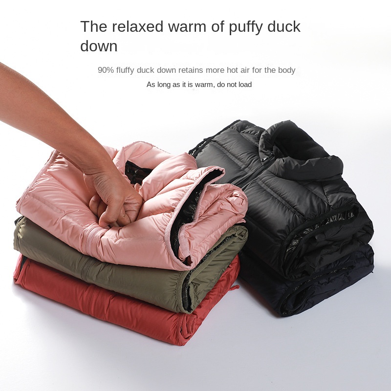 Customizable Men's Nylon Vest Mandarin Collar Thick Warm Breathable Casual Style for Winter Sports Outdoor Work Logo Included - Image 3