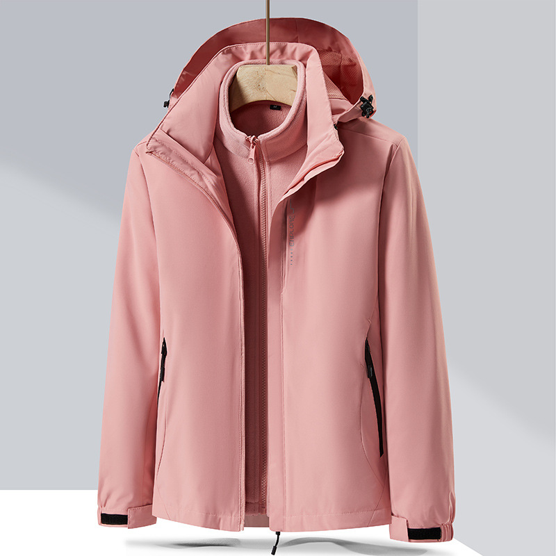 High Quality Three-in-One Two-Piece Corporate Outdoor Jacket for Men Women New Cold-Proof Warm-Keeping Knitted Techniques - Image 6