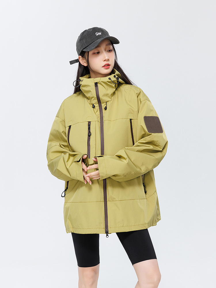 American Men's Workwear Jacket Single Rush Three-Proof Outdoor Camping Mountain Style Winter New Men Women's XL - Image 5