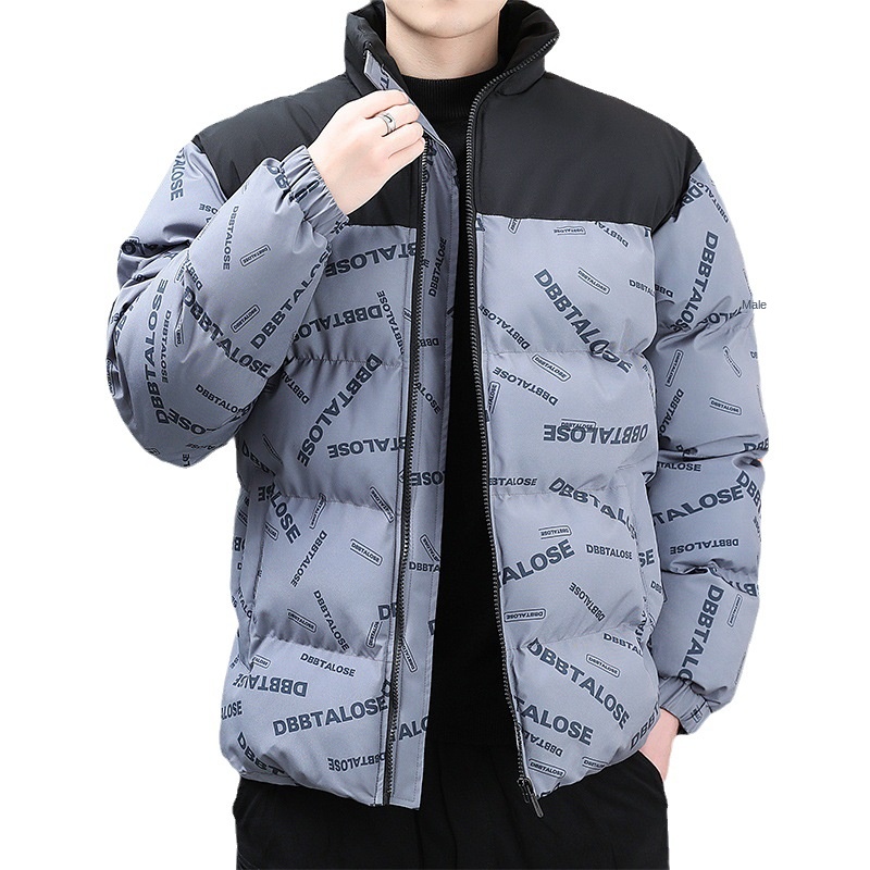 Men's Casual Winter Coat Solid Color Regular Fit Jacket with Zipper Comfortable Woven Polyester Coat Solid Pocket Down Series - Image 5