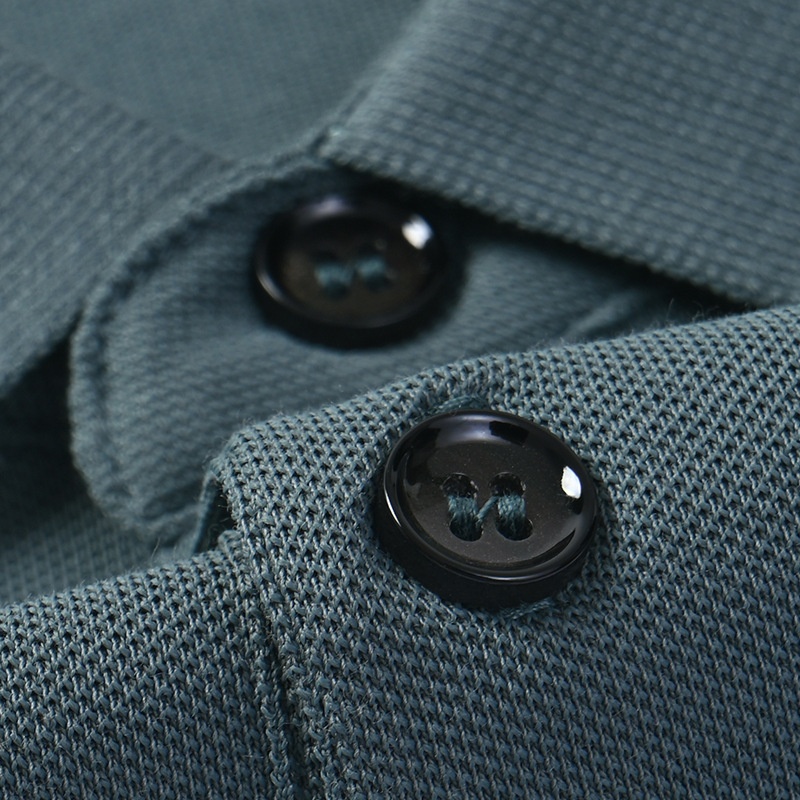 Premium Men's Summer Fashion Polo Shirts T Shirts Custom Luxury Coconut Material Rectangle Bead Plus Size Oversized Golf Branded - Image 3