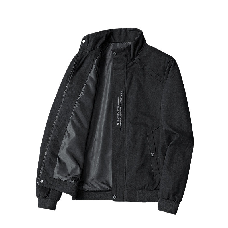 2022 Men's High Quality Fabric Casual Jacket with Korean Fashion Hooded Collar Crocheted Front Zipper Closure ODM Supply Air - Image 5