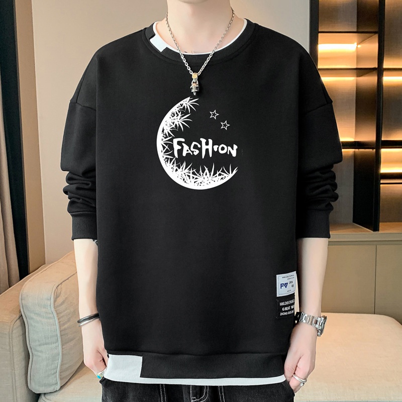 2024 Arrival Men's Long Sleeve Sweatshirt Youth Casual Style Long T-Shirt Autumn Winter Solid Knitted Easy Match Blank Design - Image 6