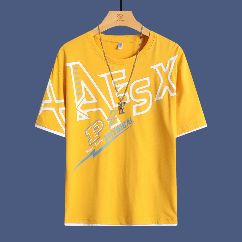 Women's & Men's Cotton T-Shirts Custom Graphic Boxy Short Sleeve Design Heavyweight 3D Patterned T-Shirt - Image 3