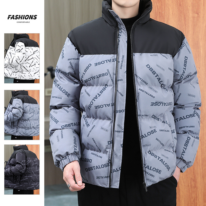 Men's Casual Winter Coat Solid Color Regular Fit Jacket with Zipper Comfortable Woven Polyester Coat Solid Pocket Down Series - Image 4