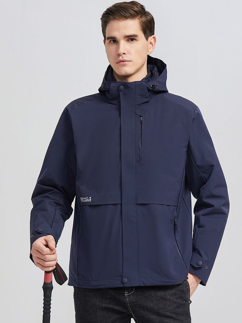 High Quality Unisex Three-in-One Winter Jacket Waterproof Cold-Proof Outdoor Travel Zipper Warm Couples Clothing Men Women - Image 5