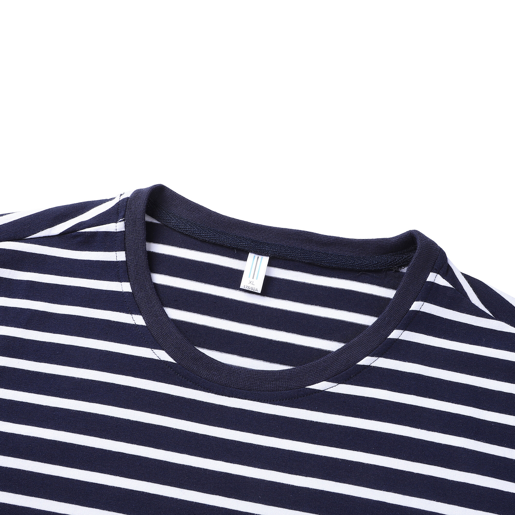 2025 New Trendy Men's Cotton Short-Sleeved T-Shirt Summer Striped Half-Sleeved Top O-Neck Plus-Size Loose Fit Print Casual - Image 5